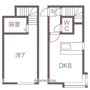 AMS文京台南町Ⅱ【107号室】の間取り