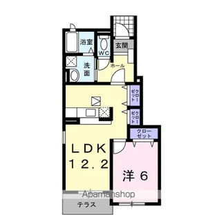 セブン・イリーゼ【1階】の間取り