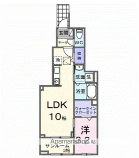 フィオーレ・ショウエイ A【1階】の間取り
