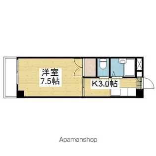 R4マンション【107.号室】の間取り
