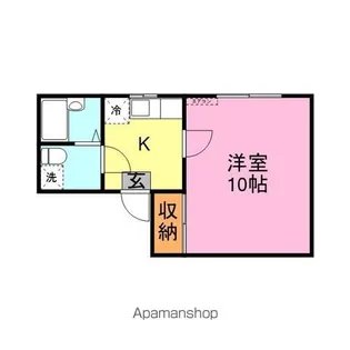 レジデンスセラミ【2階】の間取り
