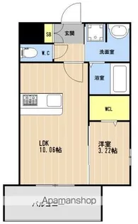 LIBTH姪浜駅前【4階】の間取り