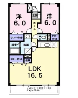 ラフィーネ南伊丹【101号室】の間取り