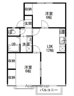 ウイングヒルA【2階】の間取り