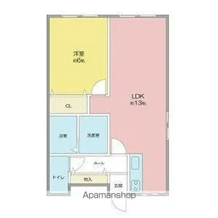 カーサ小幡【4階】の間取り