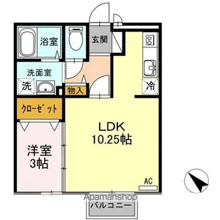 プランドール【2階】の間取り
