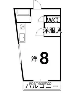 リバーサイド中村【403号室】の間取り