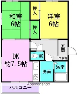 ニューウェーブ【201号室】の間取り