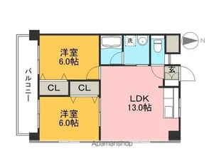 うめビル【5階】の間取り
