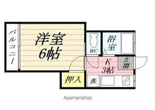 桃源荘【102号室】の間取り