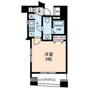 エルフラット鶯谷【12階】の間取り