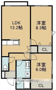 ガーデン昭和【2階】の間取り