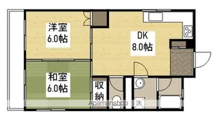 日興マンション B棟【203号室】の間取り