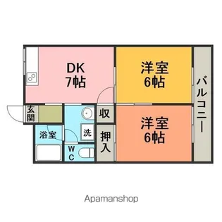 サンテラス80【105号室】の間取り