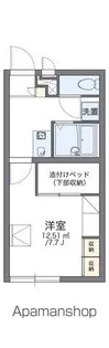 レオパレスシャルマン出雲【102号室】の間取り