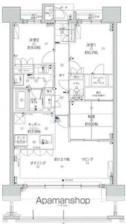 MJRザ・ガーデン宮崎駅前【12階号室】の間取り
