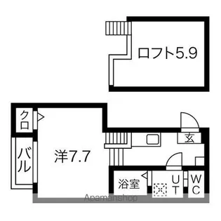 ステージ香呑町【103号室号室】の間取り