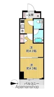 スパシエ蒲田グランドタワー【4階】の間取り