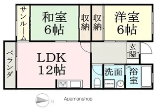 アーバンライフ米松【505号室】の間取り