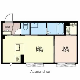 コンフォーザ【102号室】の間取り
