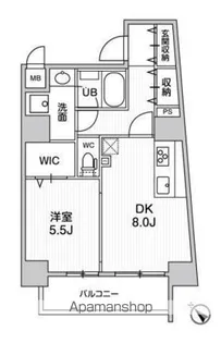 ROOTS HIGASHI NAGASAKI【6階】の間取り