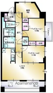 レクシア宮前【107号室】の間取り