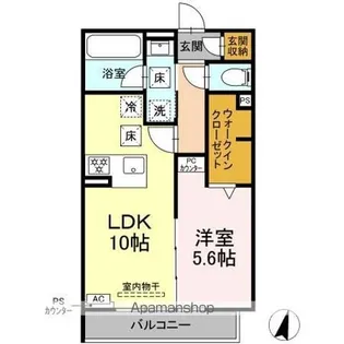 CLAIR島田【1階】の間取り