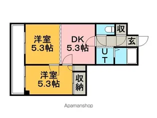 ティアラ手稲本町【1階】の間取り