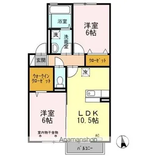 ルミエールR【2階】の間取り