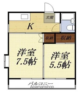 ACTY【1-A号室】の間取り