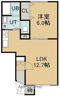 ベルフィールド【1階】の間取り