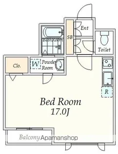 プロスペクト初台【1階】の間取り