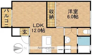 ハイツメロン【2階】の間取り