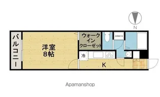 ヴェルジュ千代【303号室】の間取り