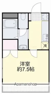 ワンダースメゾン青江【1階】の間取り