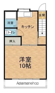 コーポ永友【A207号室】の間取り