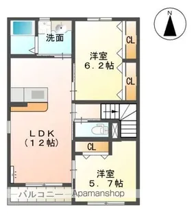 シャトー リバティー【2階】の間取り