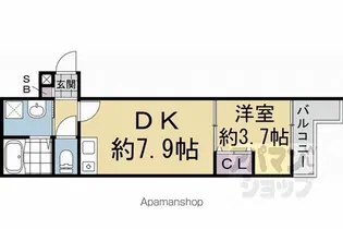 BKB仙石屋敷【301号室】の間取り