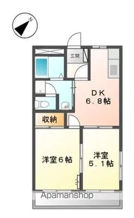 ロイヤルハイツK【201号室】の間取り