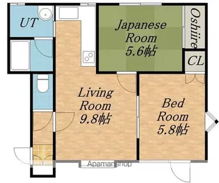 ファミール富丘【2階】の間取り