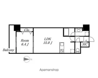 ロイジェント日吉【5階】の間取り