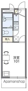 レオパレスパールアケノ第3【3階】の間取り