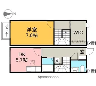 カームテクノ【103号室】の間取り