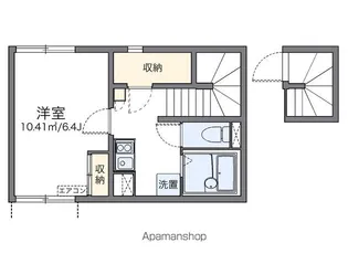 レオネクストビーチサイドYAS【201号室】の間取り