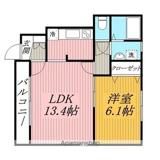 千葉県船橋市宮本8丁目【アパート】の間取り