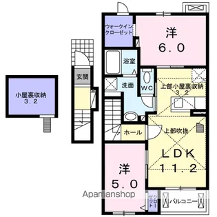 ボカージュ イースト【2階】の間取り