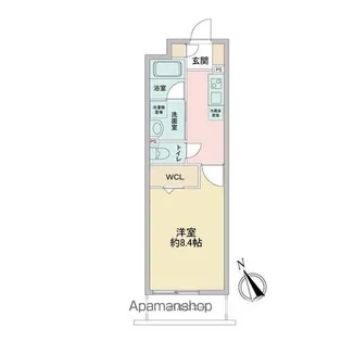 1Kの間取り画像