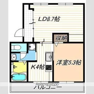 メゾン冨田【1階】の間取り