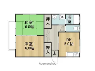 コーポアイ【101号室】の間取り