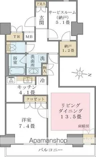 BRILLIA IST 東雲キャナルコート【10階】の間取り